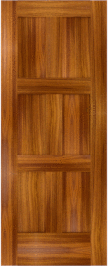 Flat  Panel   Jefferson  Teak  Doors